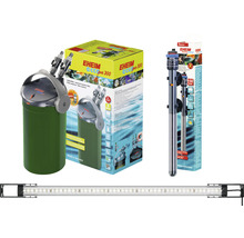 Aquarium Set mit Außenfilter, Heizstab und LED Leuchte