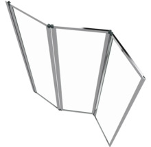 Badewannenfaltwand Aurlane Triple 3-teilig 1430x1250 mm Echtglas Klar hell chrom-thumb-3 Badewannenfaltwand Aurlane Triple 3-teilig 1430x1250 mm Echtglas Klar hell chrom-thumb-3