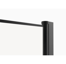 Eckeinstieg mit Pendeltüre Aurlane Galaxy 900x900x2000 mm Echtglas Klar hell schwarz-thumb-3 Eckeinstieg mit Pendeltüre Aurlane Galaxy 900x900x2000 mm Echtglas Klar hell schwarz-thumb-3