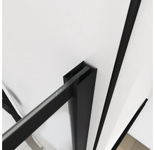 Raumdusche Aurlane Briks Black 900x2000 mm Echtglas Klar hell schwarz-thumb-2 Raumdusche Aurlane Briks Black 900x2000 mm Echtglas Klar hell schwarz-thumb-2