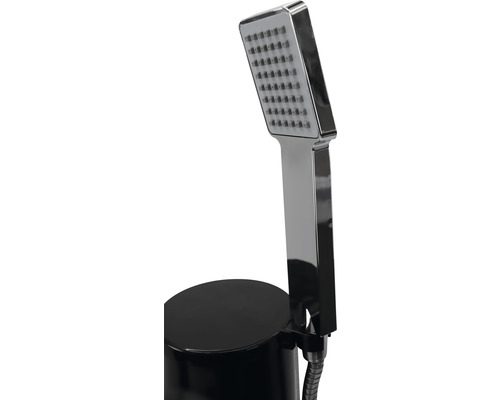 Handbrause aus Metall mit Brauseschlauch