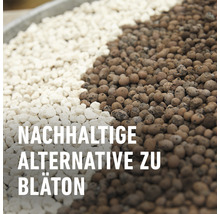 Nahaufnahme von Blähton und Zierkies als nachhaltige Alternative zu Blähton