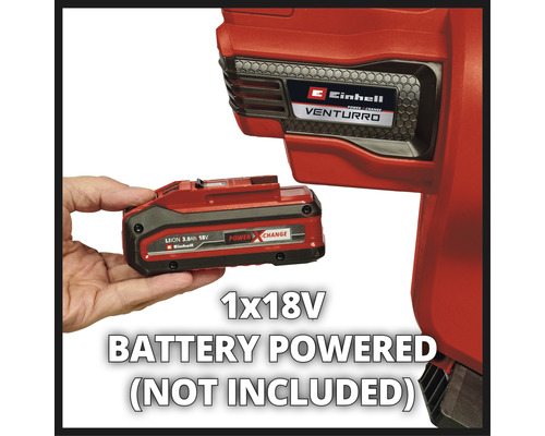 Einhell Venturro Werkzeug mit 18 Volt Akku, der nicht im Lieferumfang enthalten ist