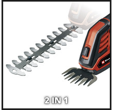 Einhell 2-in-1 Akku-Gras- und Strauchschere mit auswechselbaren Messern