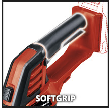 Detailaufnahme einer Akku-Astsäge mit Softgriff