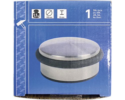 Türstopper aus Metall, 100 mm Durchmesser, 45 mm Höhe, 1,1 kg