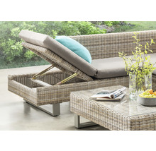 Gartenmöbel-Set mit Lounge, Liege und Tisch