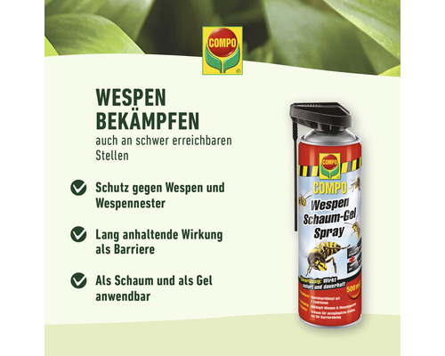 Compo Wespen Schaum-Gel Spray zur Wespenbekämpfung