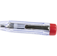 Spannungsprüfer mit transparentem Griff und Clip