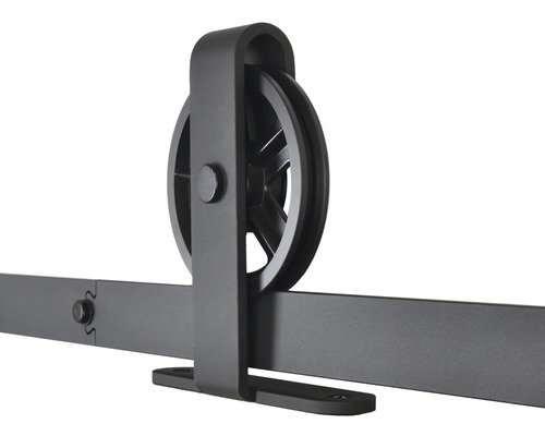 Schiebetürbeschlag mit Laufrolle und Laufschiene