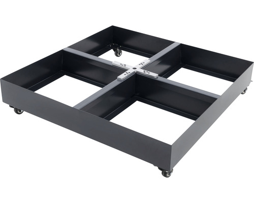 Rolluntersetzer mit quadratischer Stahlkonstruktion und Rollen