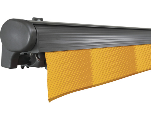 Markise mit Stoffmuster