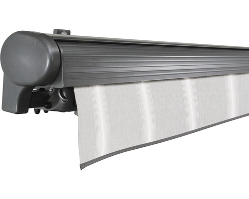 Markise mit Streifenmuster