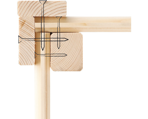 Holzkonstruktion mit Schraubenverbindungen