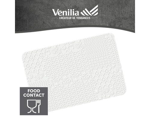 Venilia Reliefmatte mit Muster und Symbol für Lebensmittelkontakt
