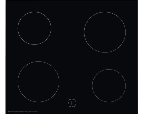 Glaskeramikkochfeld mit vier Kochzonen
