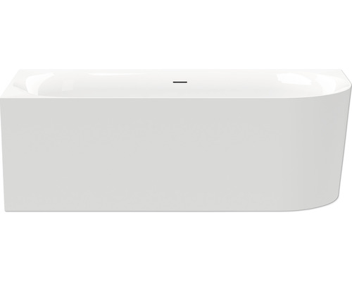 Rechteck Badewanne mit gerundeter Ecke.