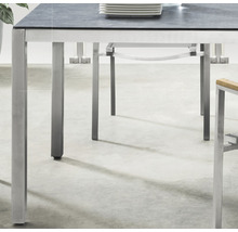 Gartentisch Destiny SAO PAULO Edelstahl 180x100x74cm, Glaskeramik Tischplatte
