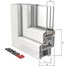ARON Econ Kunststofffenster 1-flg. weiß 1000x1000 mm Links-thumb-4 ARON Econ Kunststofffenster 1-flg. weiß 1000x1000 mm Links-thumb-4