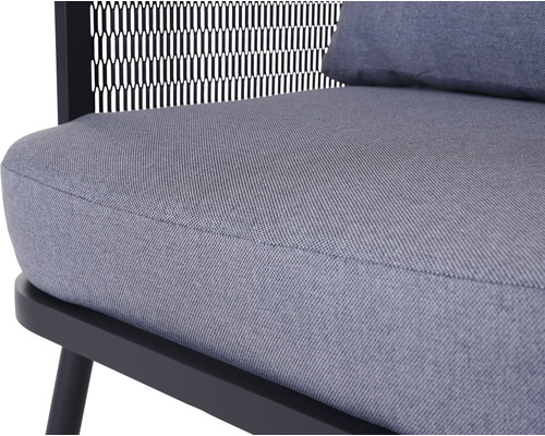 Detailaufnahme eines Sitzkissens mit Rückenlehne