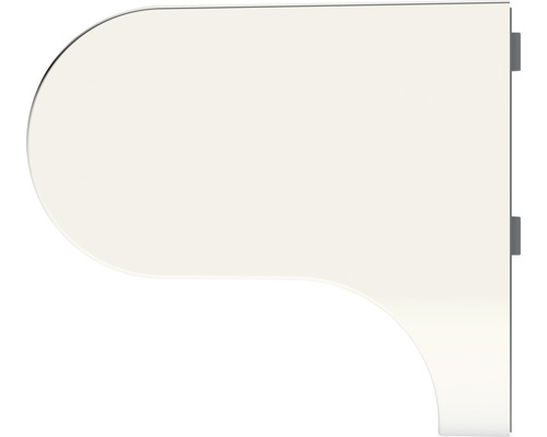 Wandboard mit abgerundeter Ecke