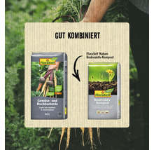 FloraSelf Gemüse- und Hochbeeterde und FloraSelf Nature Bodenaktiv-Kompost