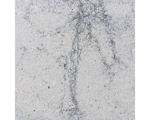 Nahaufnahme einer Küchenarbeitsplatte aus Quarzkomposit mit Muster