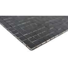 Aluminiummosaik Quadrat 29,0x29,0 cm selbstklebend schwarz matt-thumb-4