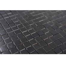 Aluminiummosaik Quadrat 29,0x29,0 cm selbstklebend schwarz matt-thumb-2