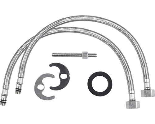 Zulaufschlauch Set mit Befestigungsmaterial