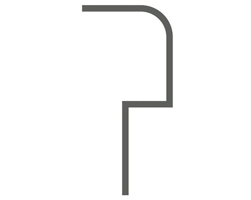 Installationsprofil für Arbeitsplatten