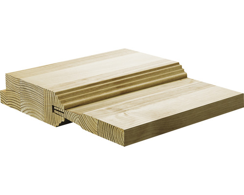 Holztreppenstufe im Querschnitt