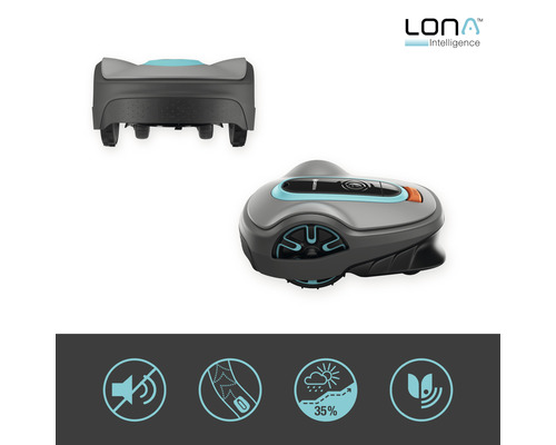 LONA Intelligence Mähroboter mit Ladestation