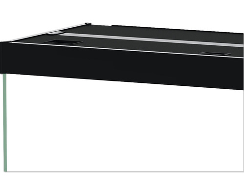 Aquarium mit schwarzem Unterschrank