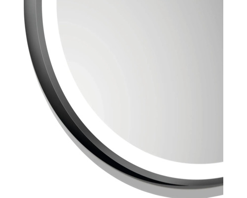 Detailansicht eines runden Spiegels mit Rahmen