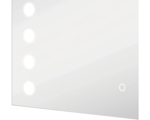 Rechteckiger Spiegelschrank mit integrierter Beleuchtung