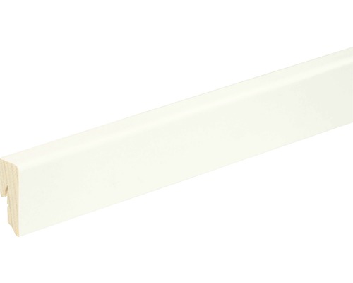 Holzleiste in Weiß