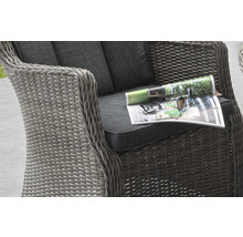 Gartensessel Destiny LUNA, Polyrattan + Aluminium, vintage grau