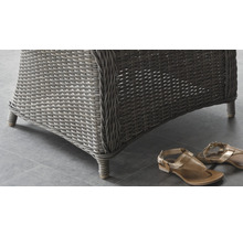 Gartensessel Destiny LUNA, Polyrattan + Aluminium, vintage grau