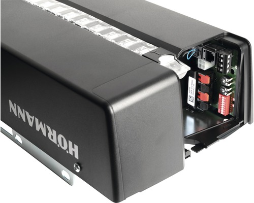 Hörmann Garagentorantrieb mit geöffnetem Gehäuse