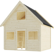 Spielhaus aus Holz mit Dachpappe