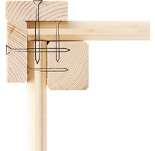 Holzkonstruktion mit Nägeln