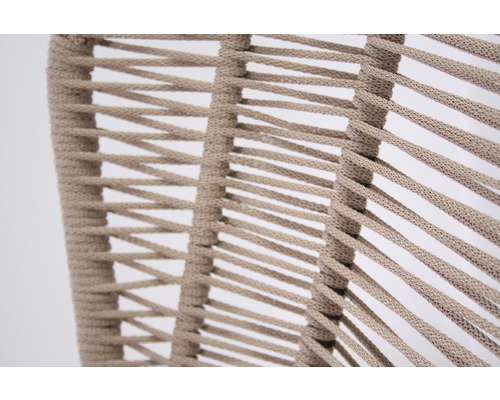 Detailansicht eines geflochtenen Seilsitzes