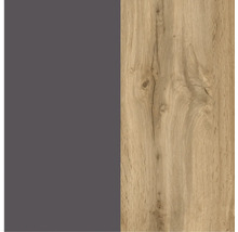 Dekorplatte mit Holzstruktur und unifarbenem Grau