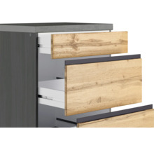 Waschbeckenunterschrank mit Auszügen in Holzoptik