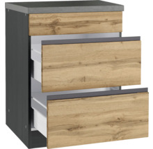 Waschtischunterschrank mit drei Schubladen