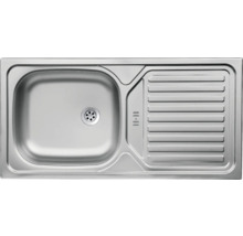 Spüle aus Edelstahl mit Abtropffläche