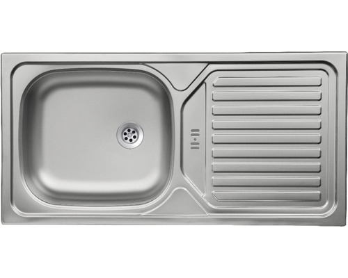 Edelstahlspüle mit Abtropffläche