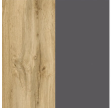 Dekorplatte mit Holzoptik und grauer Oberfläche