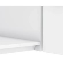 Detailansicht eines weißen Regals